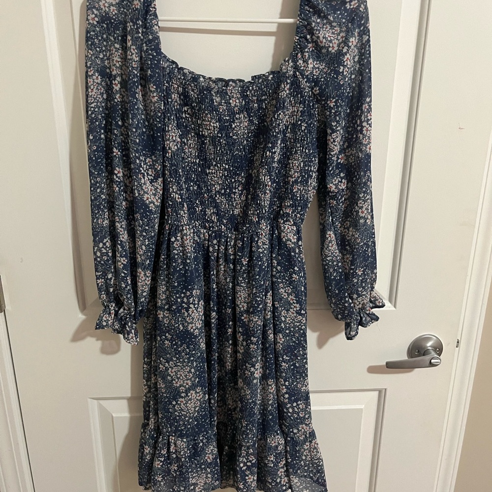 Floral Blue Dress